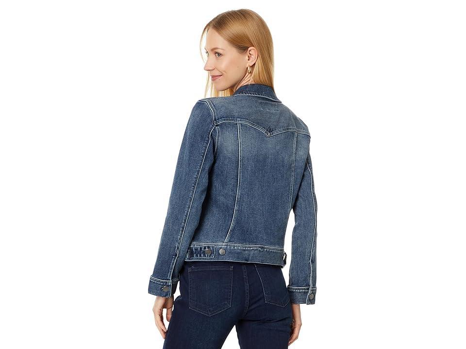 Liverpool Los Angeles Womens Stretch Denim Trucker Jacket Product Image