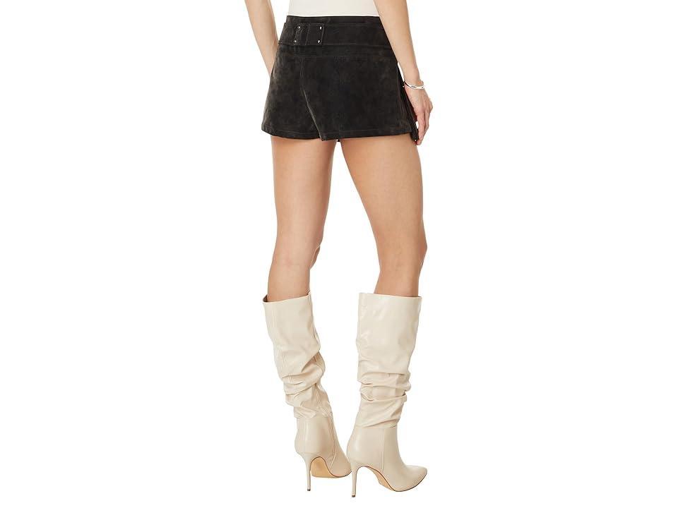 Free People Suede Micro Mini Skort Women's Skirt Product Image