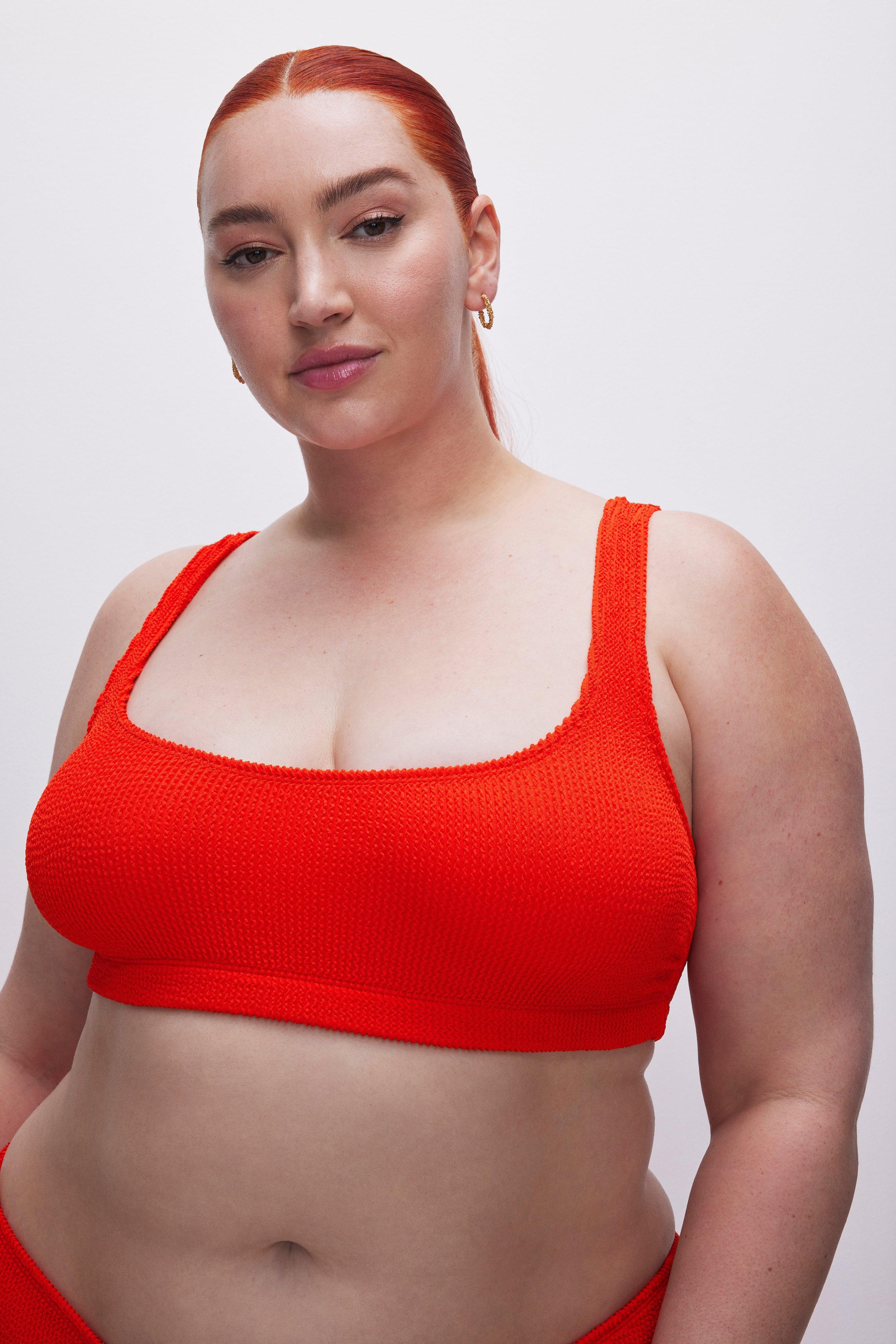 ALWAYS FITS SCOOP BIKINI TOP | BRIGHT POPPY002 Product Image