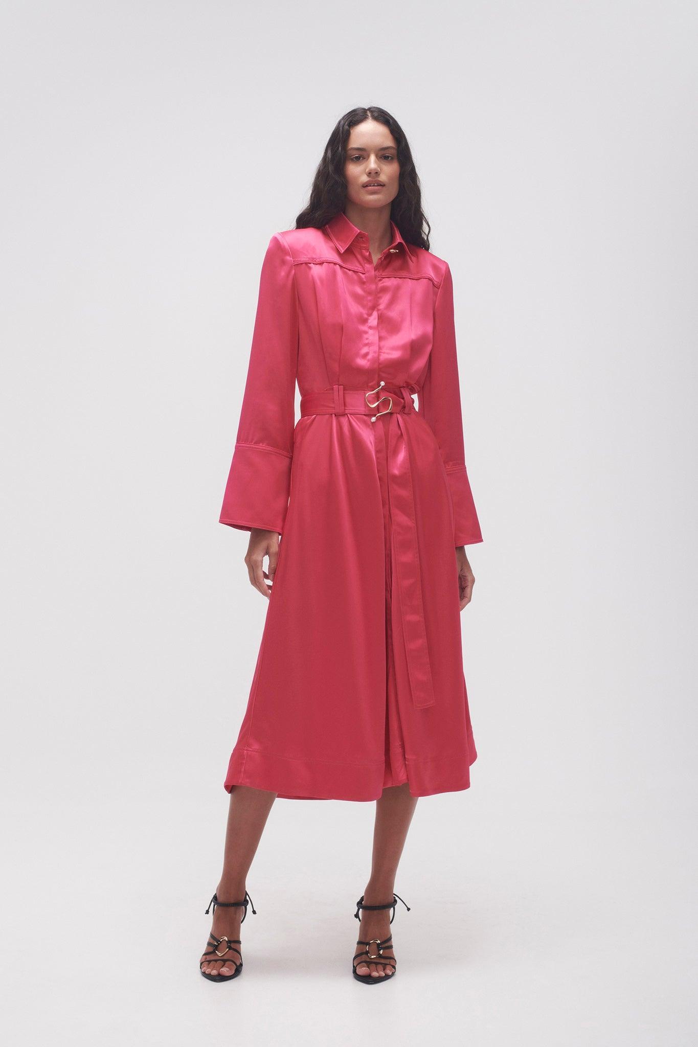 Echo Belted Midi Shirt Dress Product Image