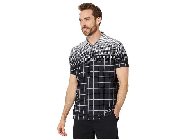 Jamie Sadock Halftone Short Sleeve Polo (Jet) Men's Short Sleeve Knit Product Image