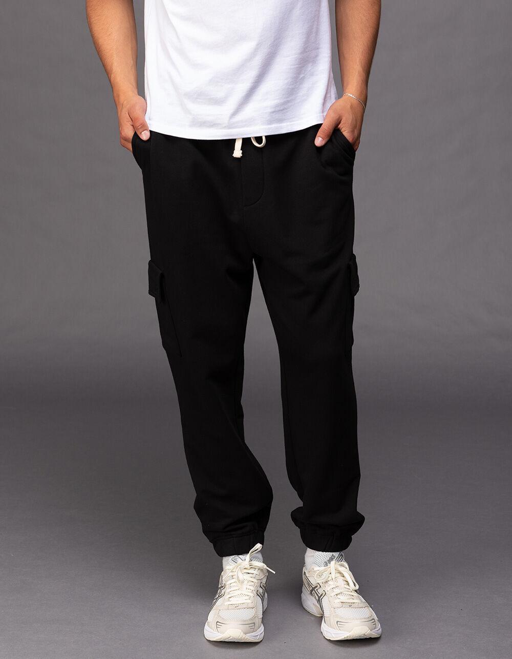 RSQ Mens Fleece Cargo Jogger Sweatpants Product Image