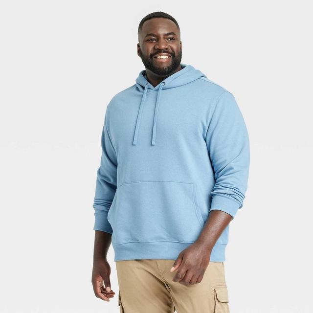 Mens Big & Tall Hooded Sweatshirt - Goodfellow & Co Light Blue 4XLT Product Image