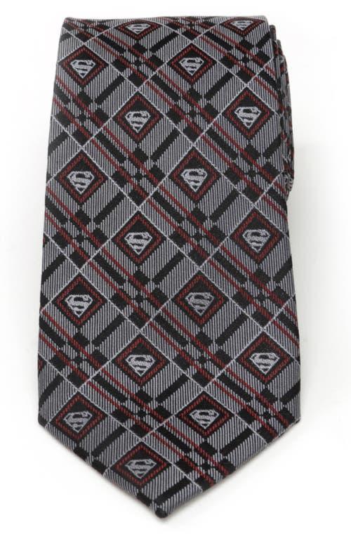 Cufflinks, Inc. DC Comics Superman Geometric Gray Silk Tie Product Image