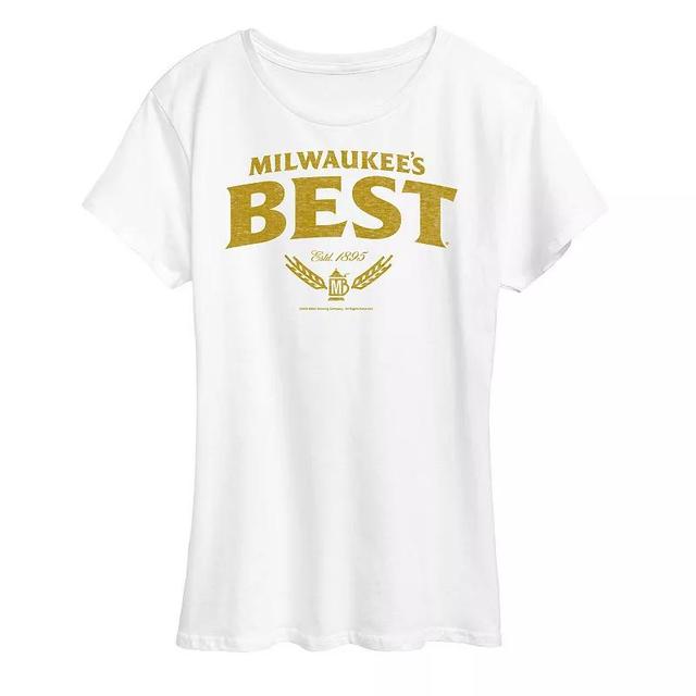 Womens Milwaukees Best Distressed Logo Graphic Tee Product Image