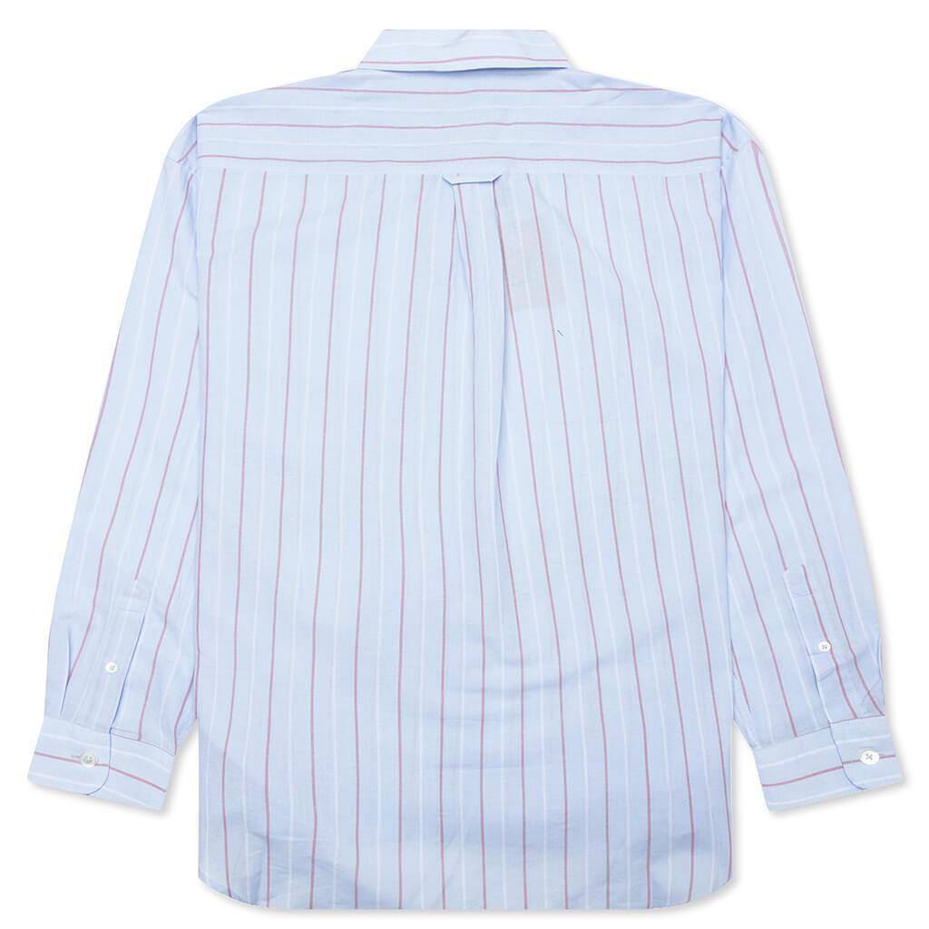 Classic L/S Shirt Stripe - Light Blue Male Product Image