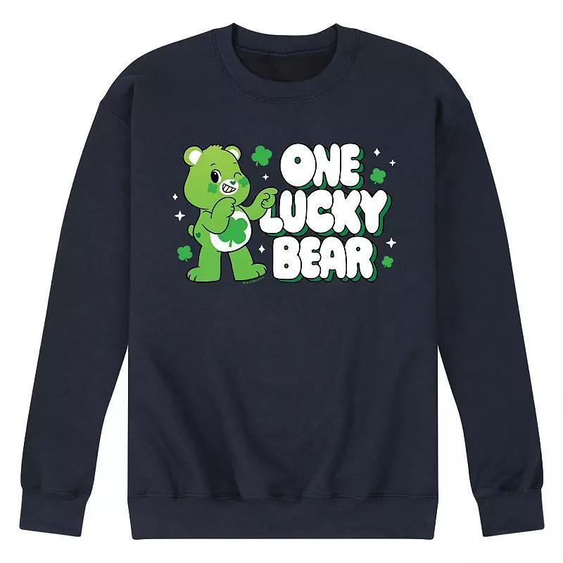 Mens Care Bears Unlock The Magic One Lucky Bear Fleece Sweatshirt Product Image