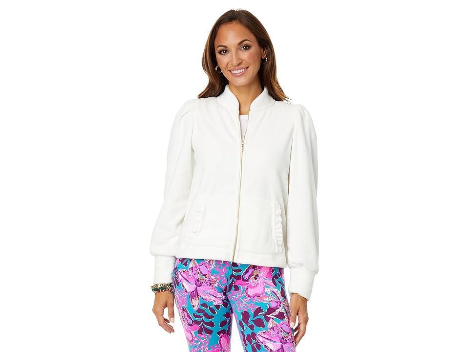 Lilly Pulitzer Cabello Fleece Zip-Up (Coconut) Women's Jacket Product Image