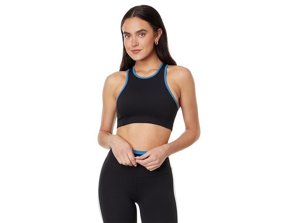 Splits59 Blake Rigor Bra (Black/Stone Blue) Women's Bra Product Image