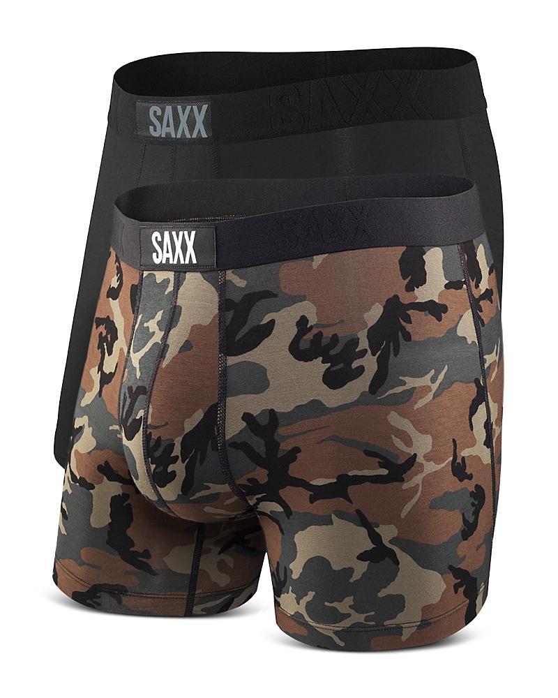 SAXX Men's Vibe Super Soft Boxer Brief 2 Pack - Small - Black/Wood Camo Product Image