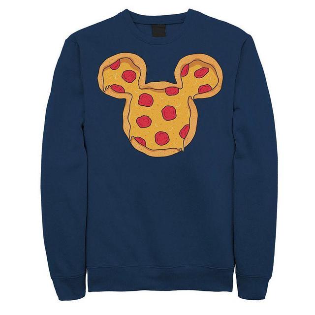 Mens Disneys Mickey And Friends Mickey Pizza Ears Sweatshirt Blue Product Image