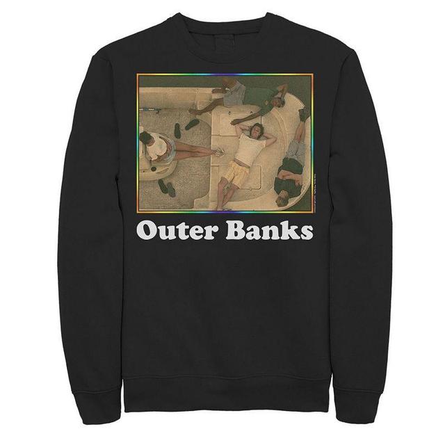 Mens Outer Banks Rainbow Group Shot Sweatshirt, Boys Black Product Image