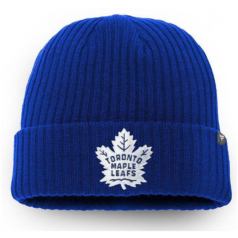 Mens Fanatics Branded Blue Toronto Maple Leafs Core Primary Logo Cuffed Knit Hat Product Image