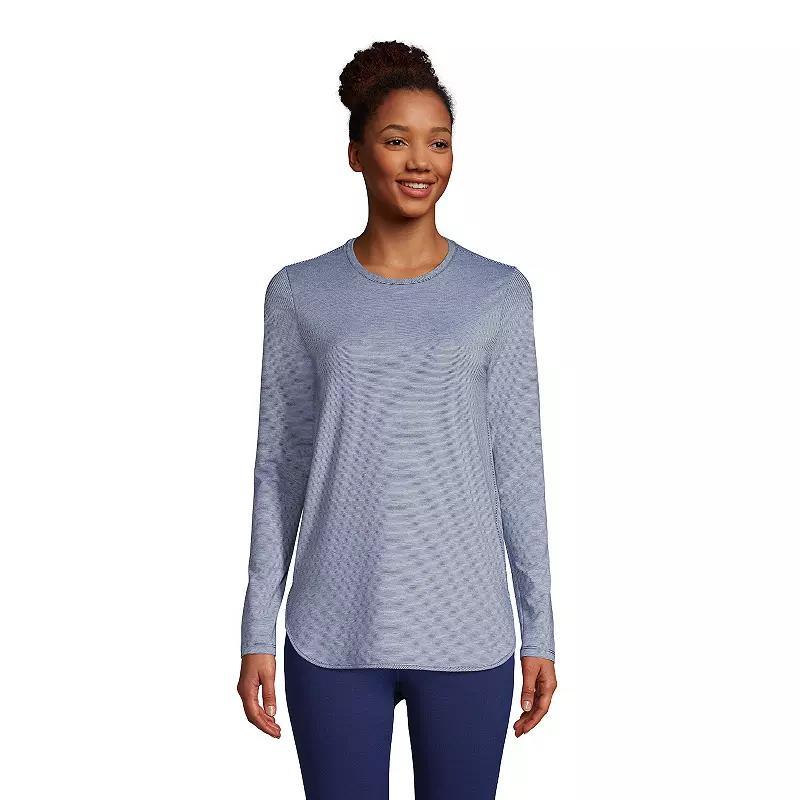 Womens Lands End Moisture-Wicking Long Sleeve Tunic Product Image