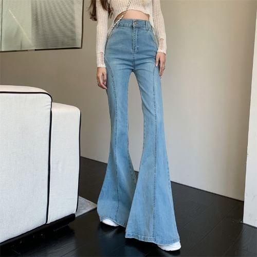 High Rise Flared Jeans Product Image