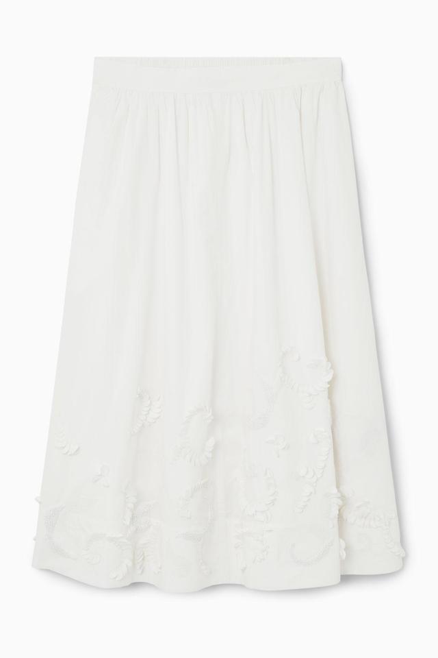 EMBELLISHED CIRCLE-CUT MIDI SKIRT Product Image