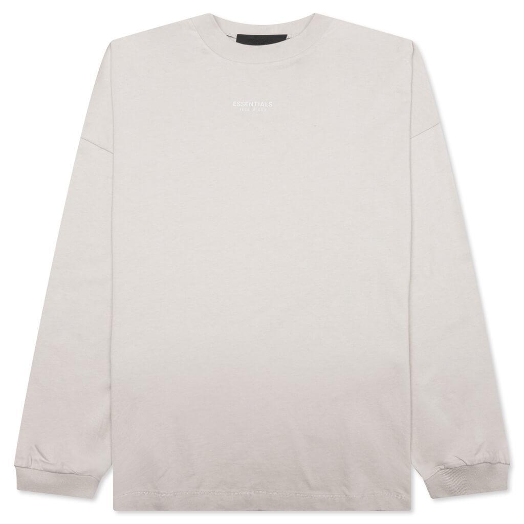 Essentials L/S Tee - Silver Cloud Male Product Image