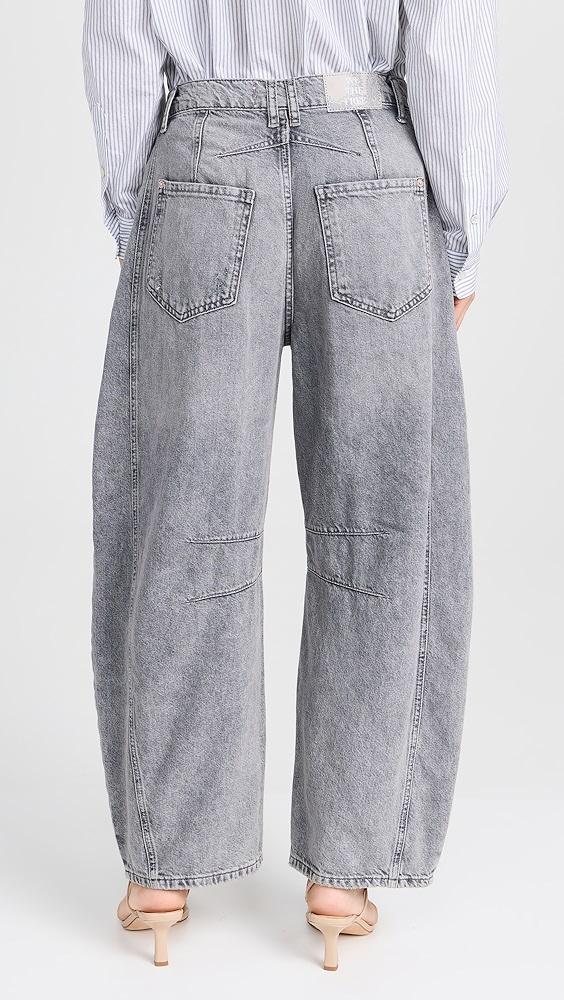 Free People Good Luck Mid Rise Barrel Jeans | Shopbop Product Image