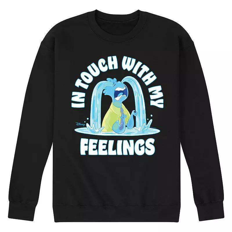 Disneys Elemental Mens Feelings Fleece Sweatshirt Med Grey Product Image