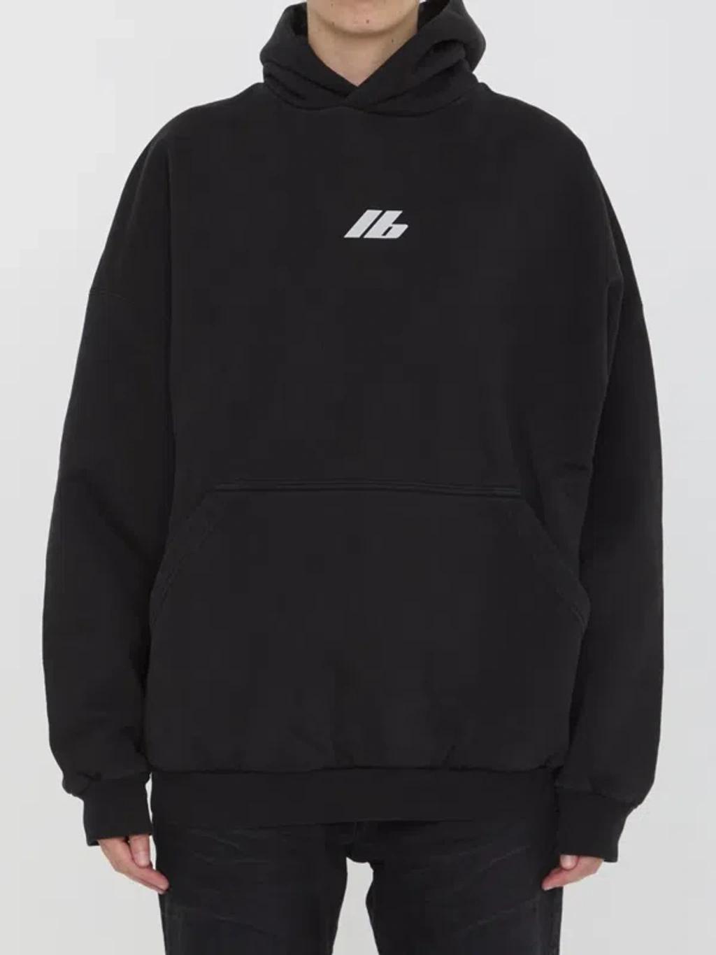 BALENCIAGA Activewear Hoodie In Black Product Image