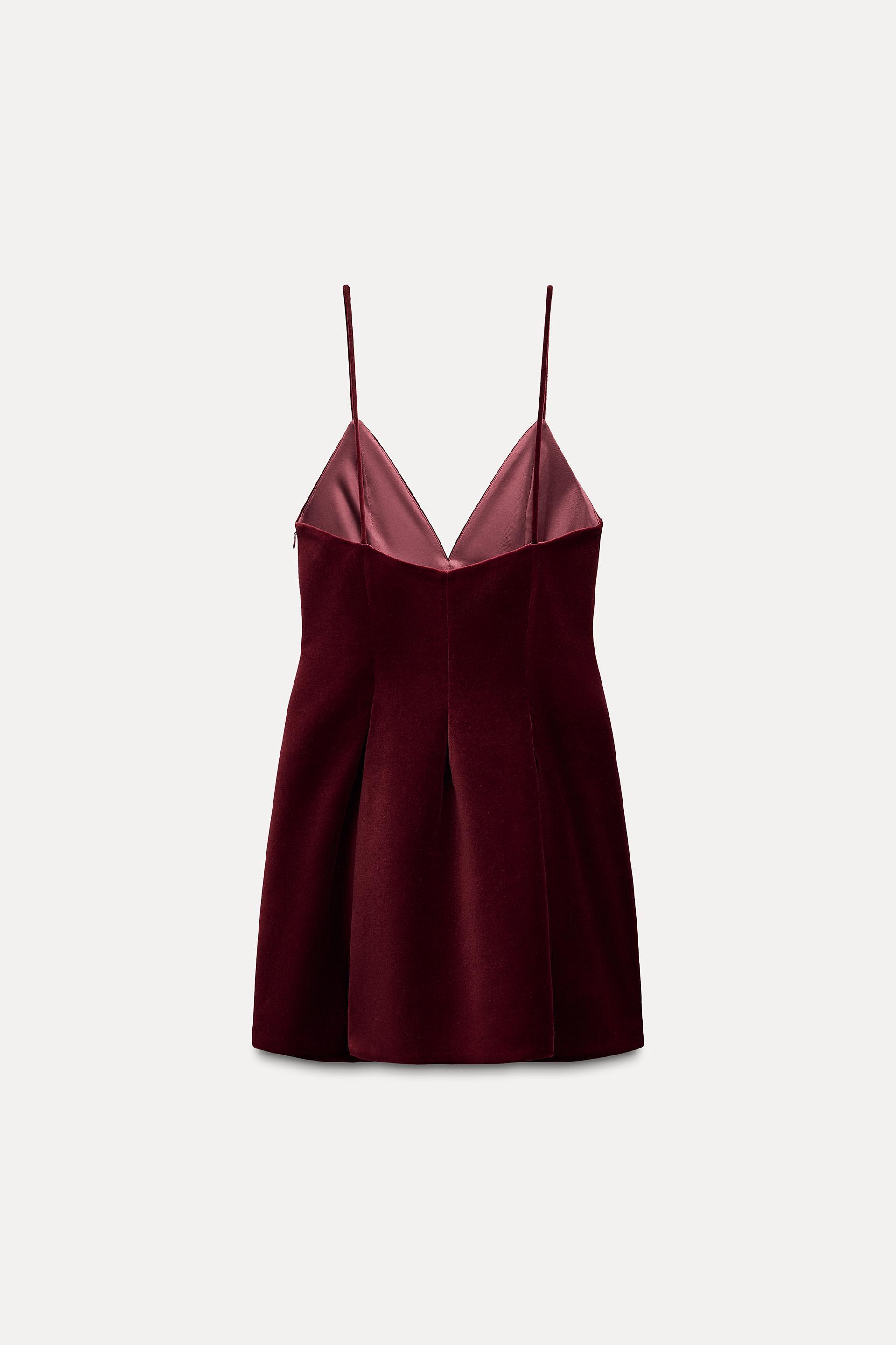 SHORT VELVET DRESS Product Image