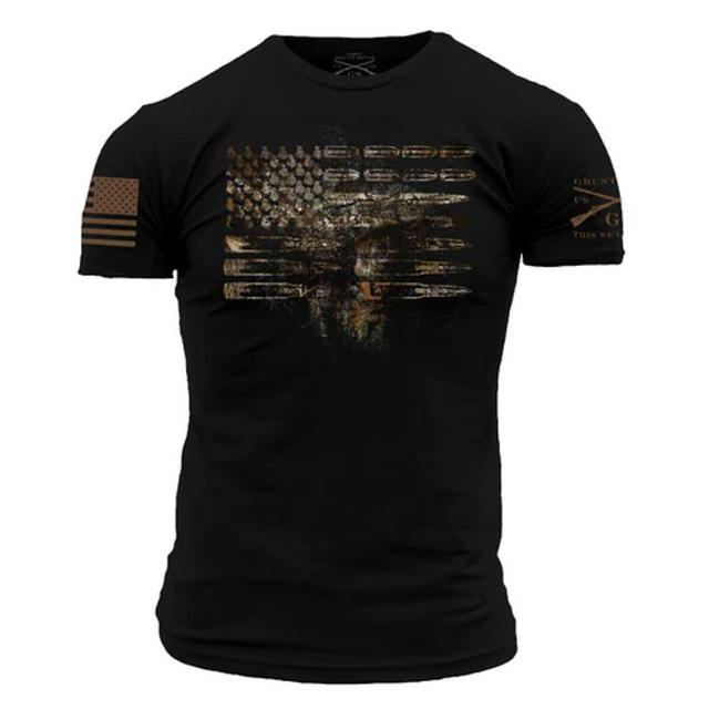 Grunt Style® Men's S/S Black Realtree Edge® Ammo Flag T-Shirt Product Image