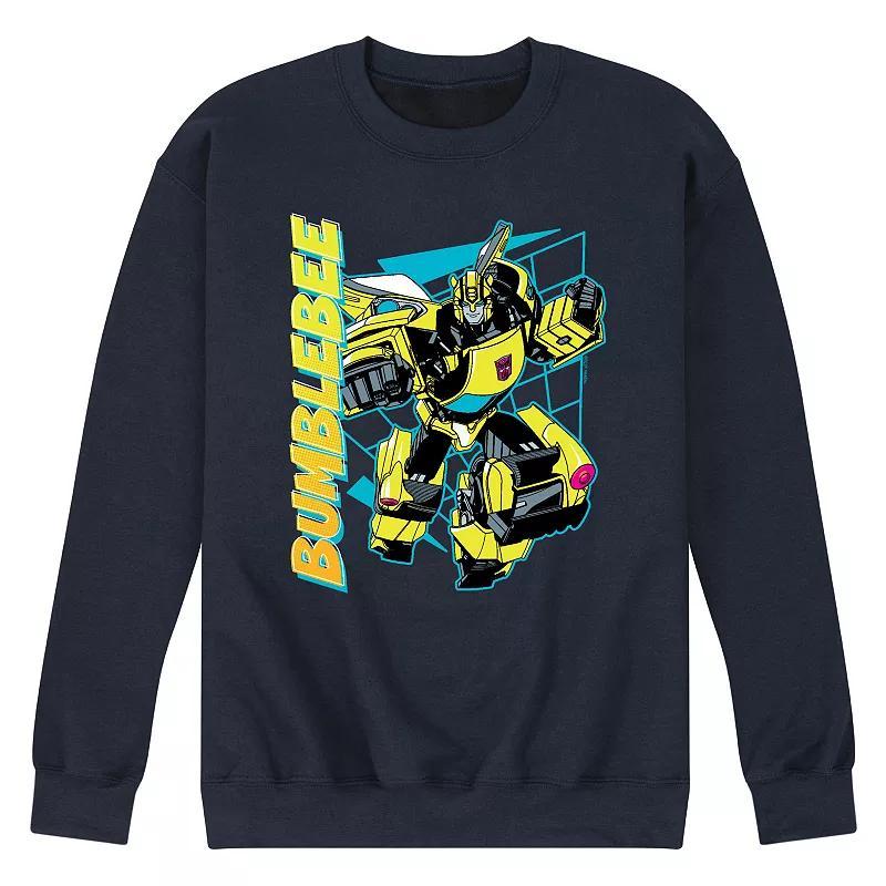 Mens Transformers Bumblebee Halftone Fleece Sweatshirt Product Image