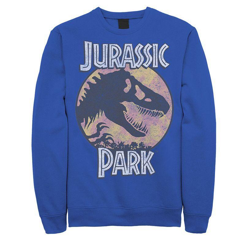 Mens Jurassic Park Blue And Orange Retro Rex Sweatshirt Product Image