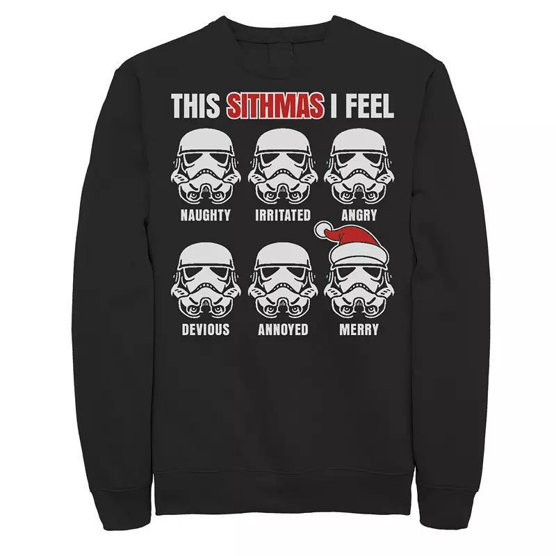 Mens Star Wars Stormtrooper Sithmas Emotions Christmas Sweatshirt Product Image