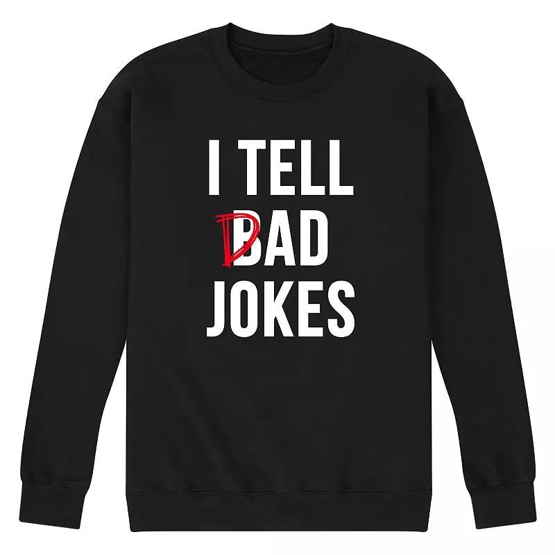 Mens I Tell Dad Jokes Graphic Sweatshirt Product Image