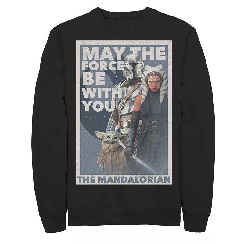 Mens Star Wars The MandalorianMay The Force Be With you Group Poster Sweatshirt Product Image