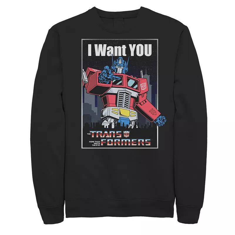 Mens Transformers Optimus Prime I Want You Sweatshirt Product Image