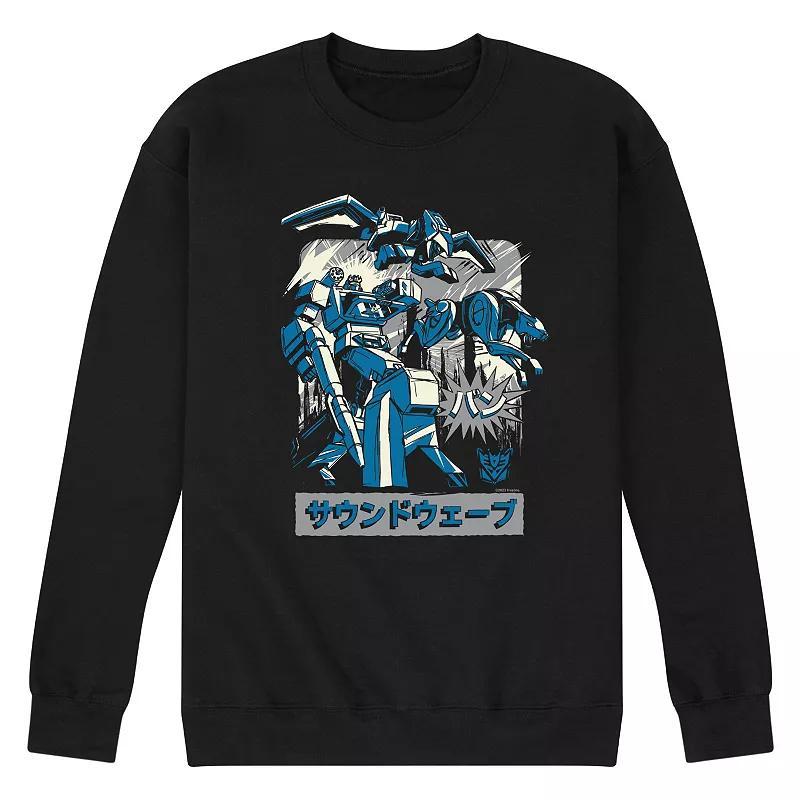 Mens Transformers Soundwave Fleece Sweatshirt Blue Product Image