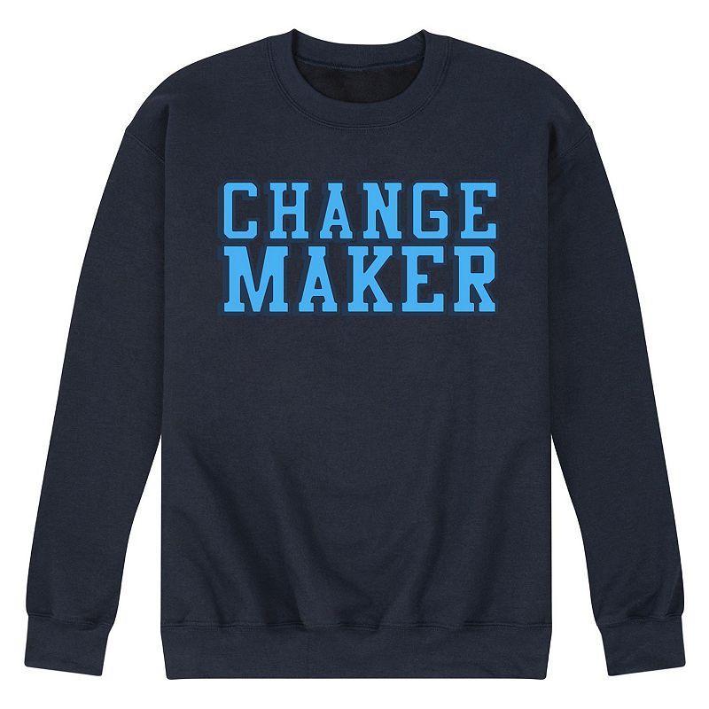 Mens Change Maker Fleece Sweatshirt Grey Gray Product Image