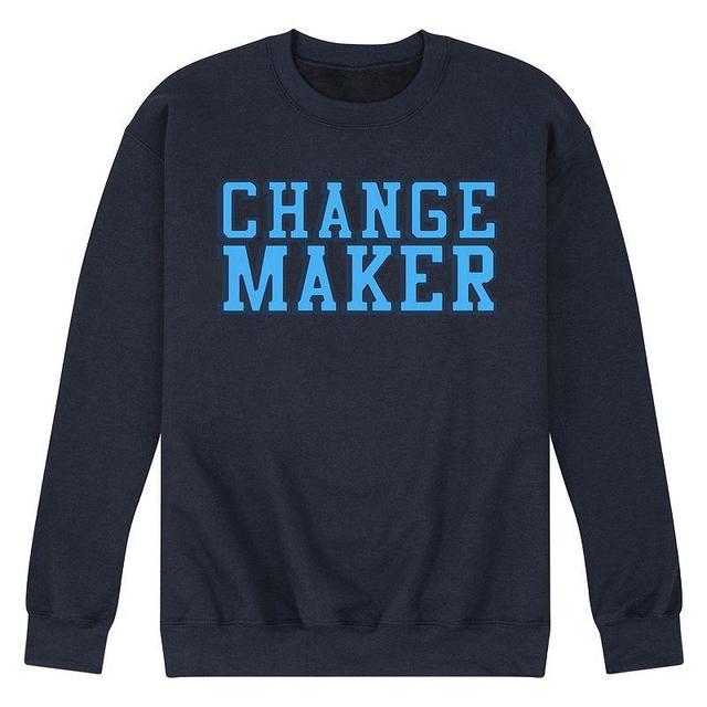 Mens Change Maker Fleece Sweatshirt Blue Product Image