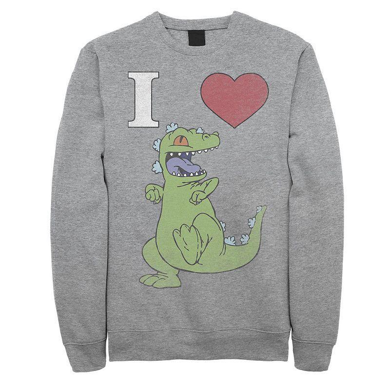 Mens Rugrats I Love Reptar Fleece Med Grey Product Image