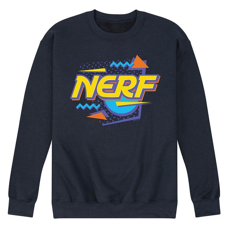 Mens Nerf 90s Logo Fleece Sweatshirt Blue Product Image