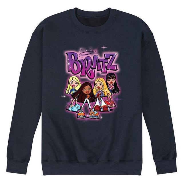 Mens Bratz Doll Group Fleece Sweatshirt Blue Product Image