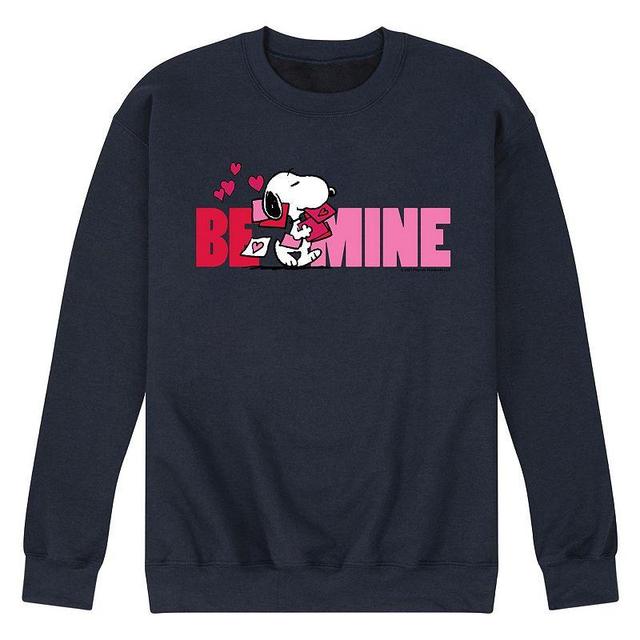 Mens Peanuts Be Mine Fleece Sweatshirt Product Image