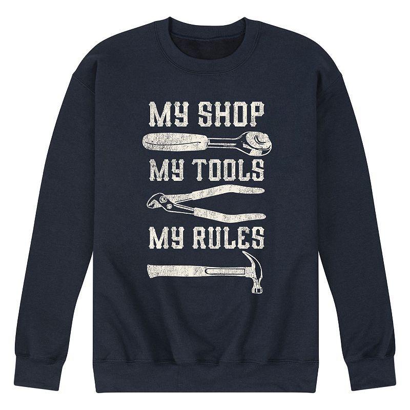 Mens My Shop My Rules Sweatshirt Blue Product Image