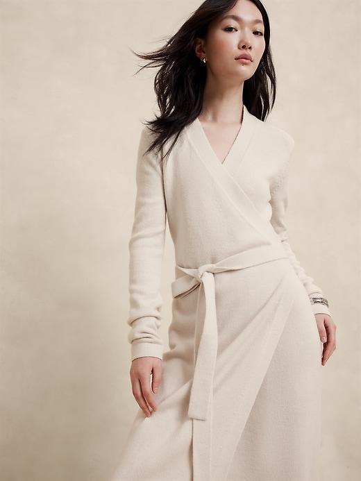 Wrap Midi Sweater Dress Product Image