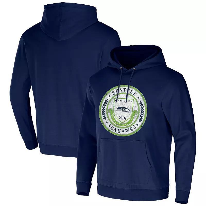 Mens NFL x Darius Rucker Collection by Fanatics College Navy Seattle Seahawks Washed Pullover Hoodie Blue Product Image