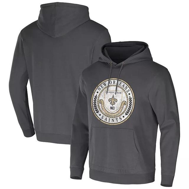 Mens NFL x Darius Rucker Collection by Fanatics Charcoal New Orleans Saints Washed Pullover Hoodie Product Image