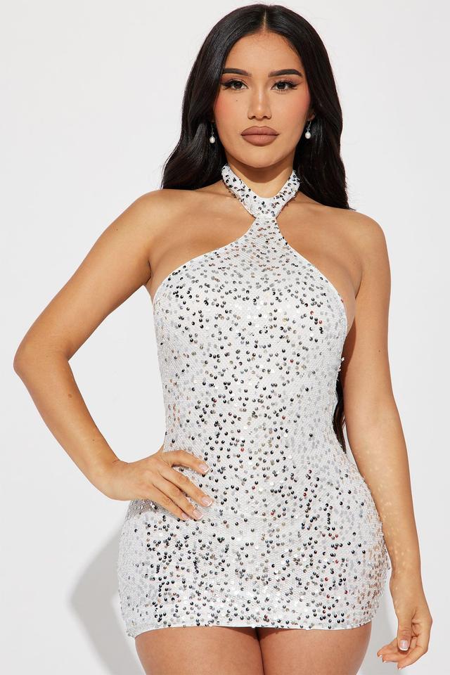 Dolce Vita Sequin Mini Dress - White Product Image