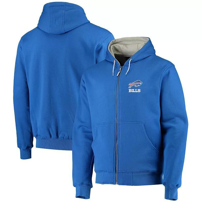 Mens Dunbrooke Royal Buffalo Bills Craftsman Thermal-Lined Full-Zip Hoodie Product Image