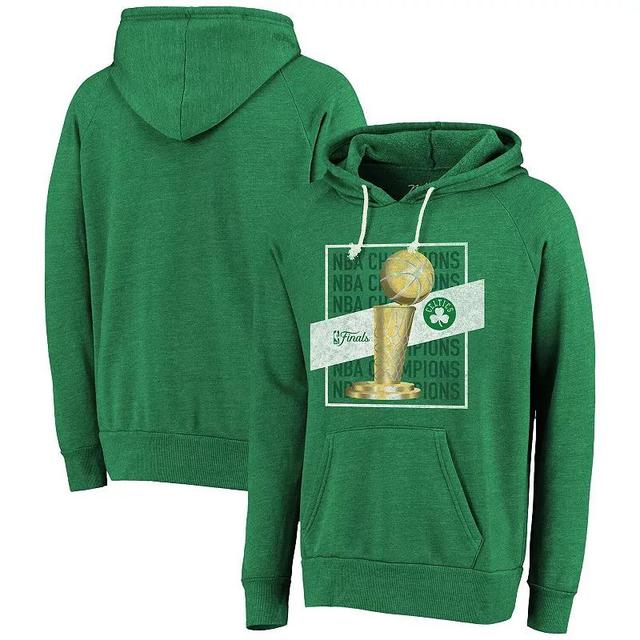 Mens Majestic Threads Kelly Boston Celtics 2024 NBA Finals Champions Pocket Tri-Blend Pullover Hoodie Product Image