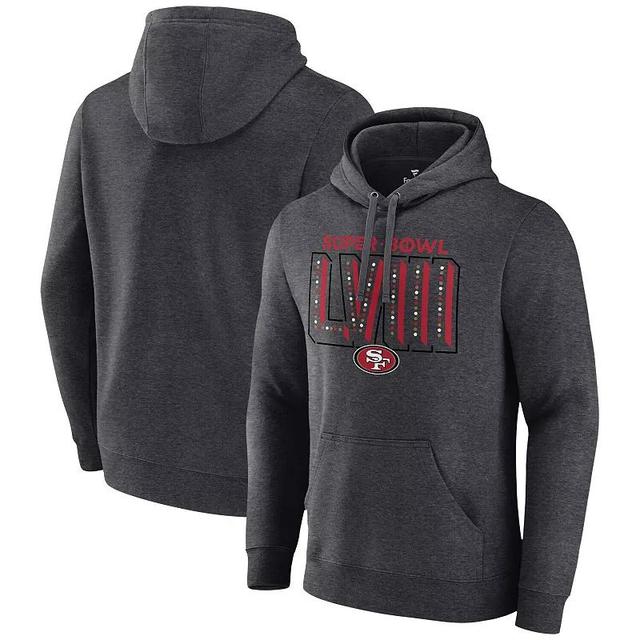 Mens Fanatics Branded Heather Charcoal San Francisco 49ers Super Bowl LVIII Local Pullover Hoodie Product Image