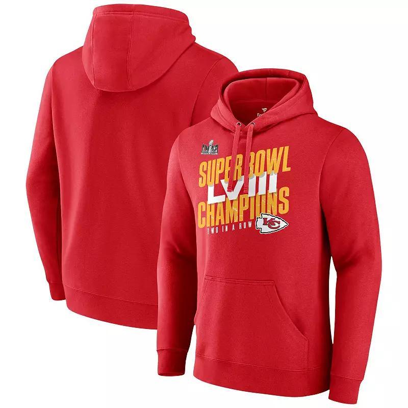 Mens Fanatics Branded Kansas City Chiefs Super Bowl LVIII Champions Iconic Big & Tall Pullover Hoodie Product Image