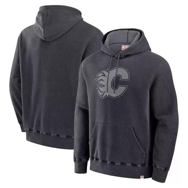 Mens Fanatics Black Calgary Flames Pullover Hoodie Product Image