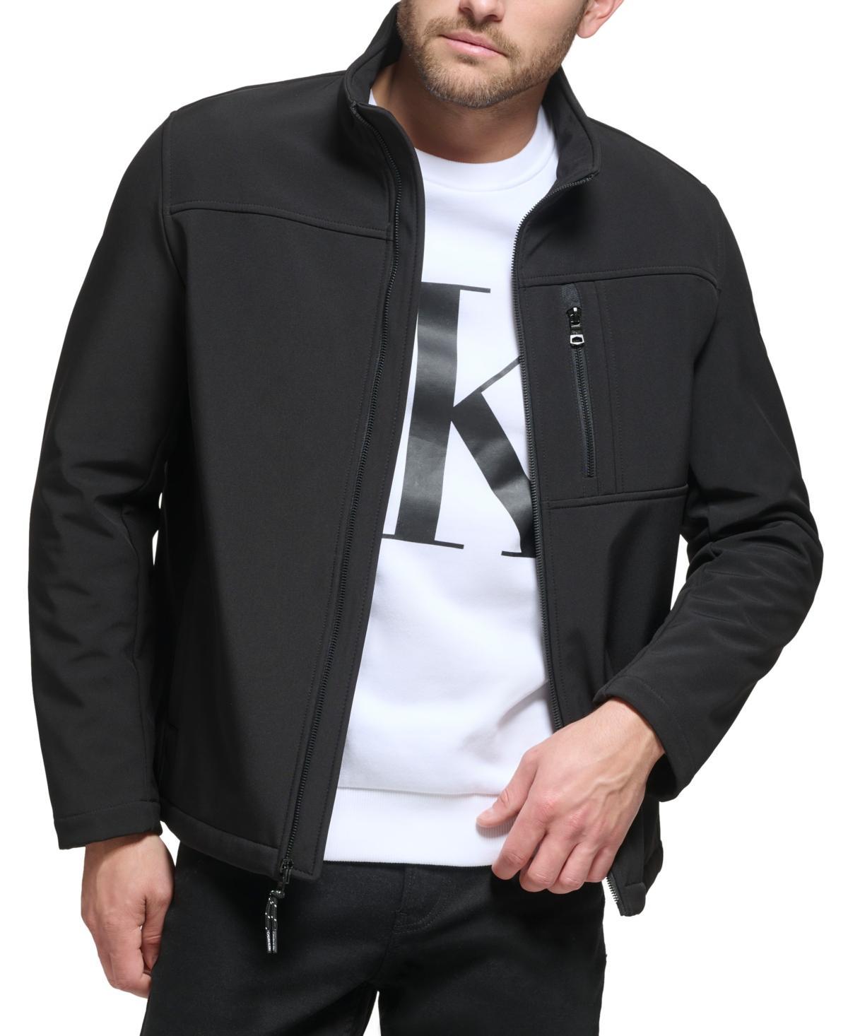 Calvin Klein Calvin Klein Men's Water Resistant Soft Shell Open Bottom Jacket (Standard and Big Tall) Men's Jacket Product Image